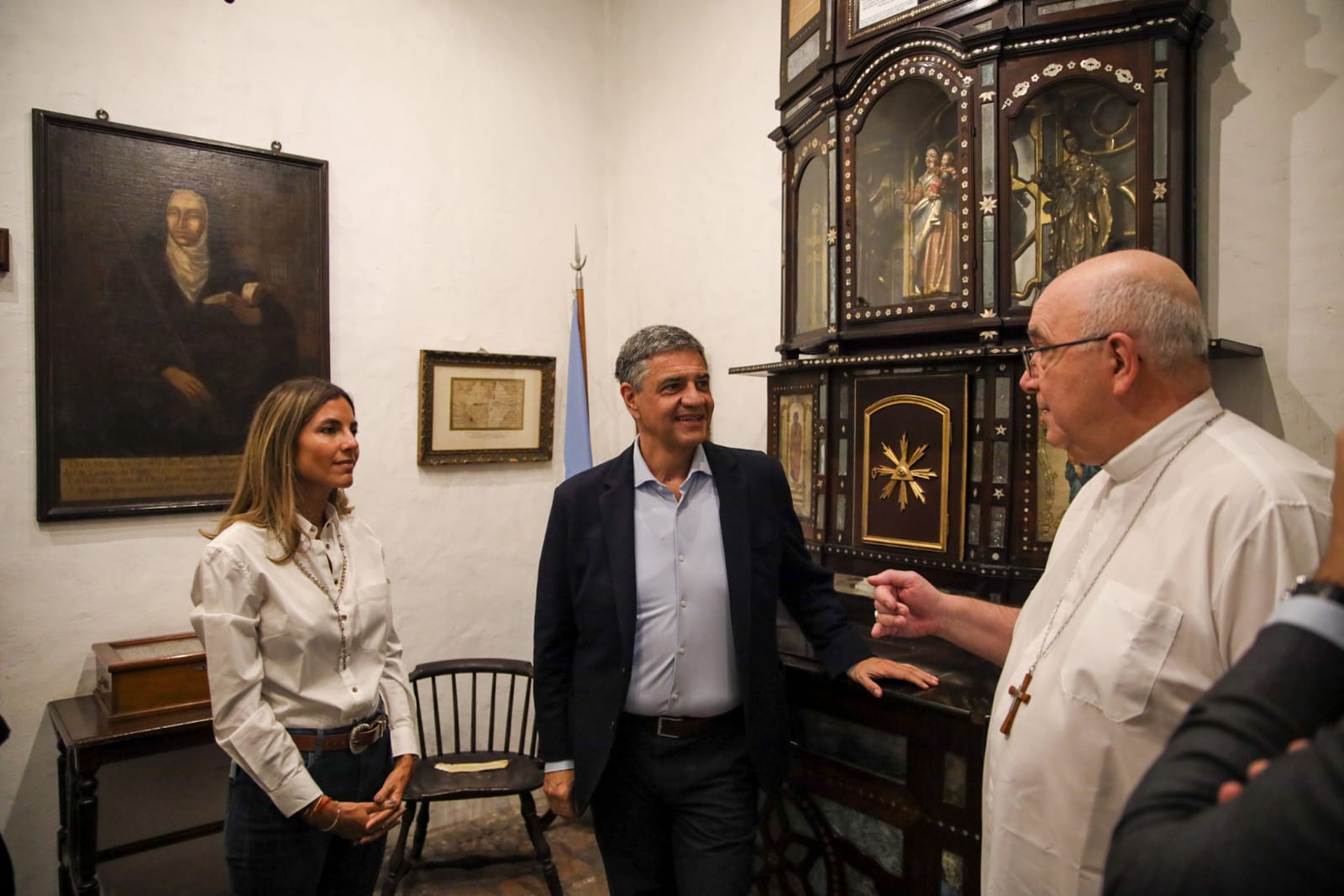 El jefe de Gobierno, Jorge Macri, recorrió la Casa de Ejercicios Espirituales “Mama Antula”