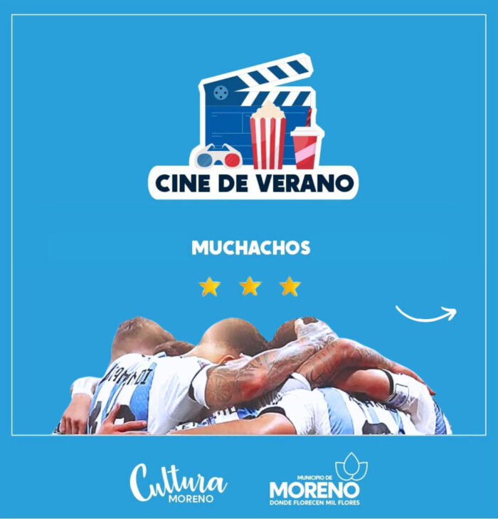 Cine de Verano: Se proyectará la película “Muchachos, la película de la gente”