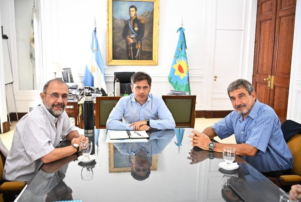 Kicillof recibió al nuevo presidente de la Comisión de Investigaciones Científicas de la Provincia