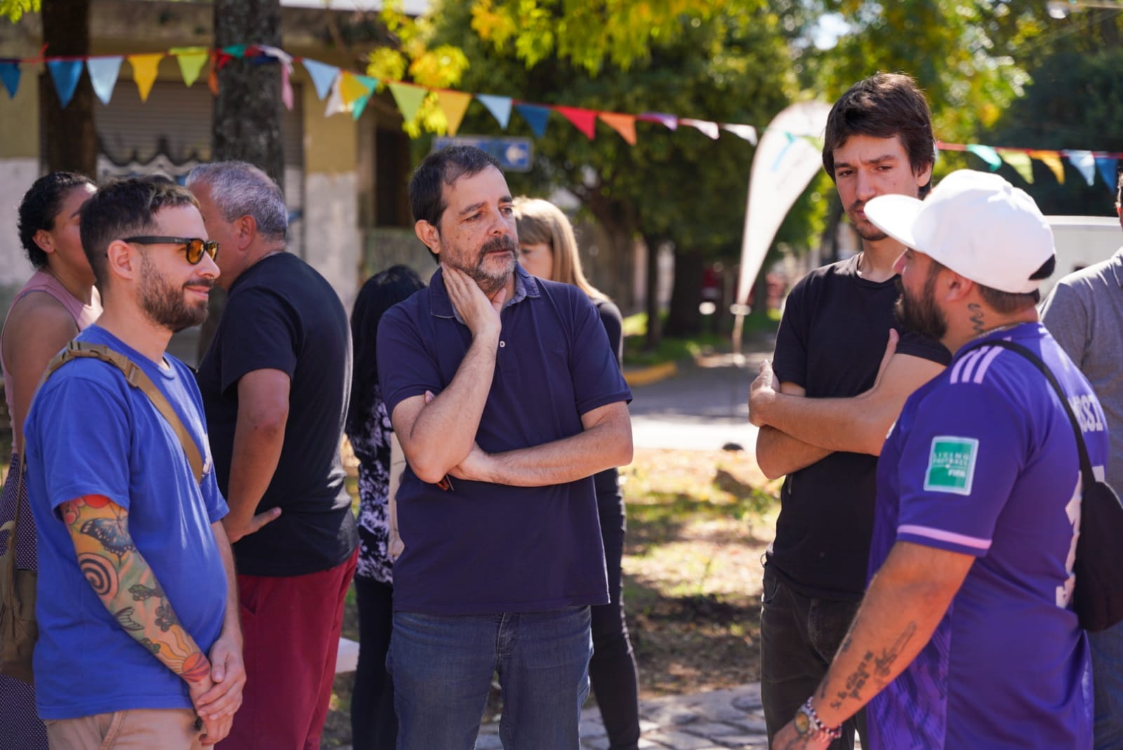 Fernando Moreira inauguró la Plaza del Padre en Villa Lynch