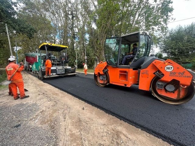 La Municipalidad de Escobar intensifica la obra de repavimentación y puesta en valor de la Ruta 26
