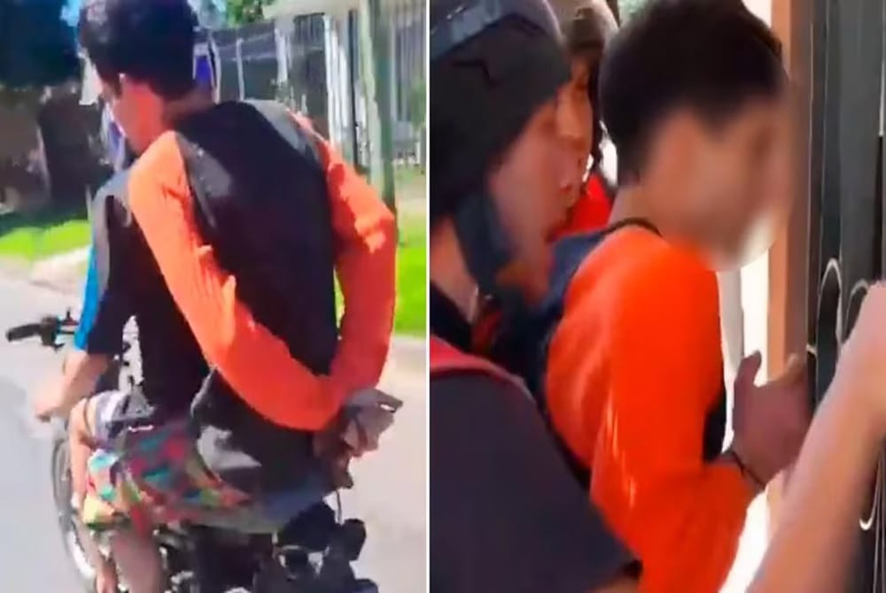 Le robó a un trabajador de Delivery, repartidores lo atraparon y obligaron a devolver la moto