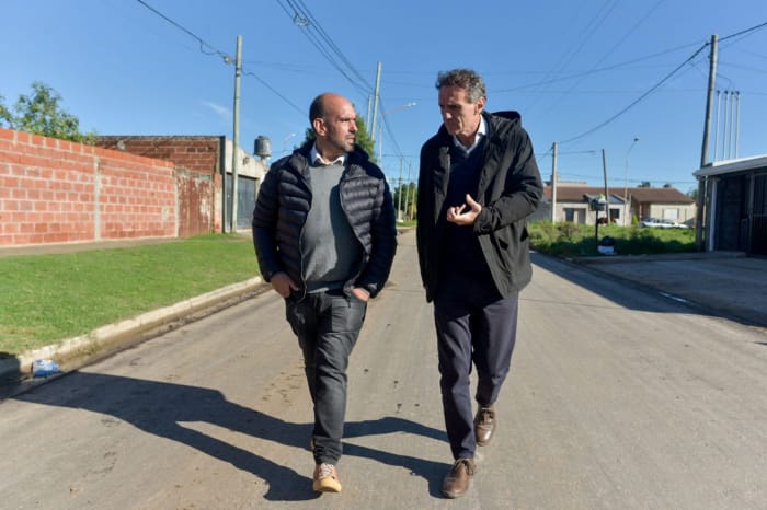 Katopodis recorrió obras de infraestructura urbana en Baradero