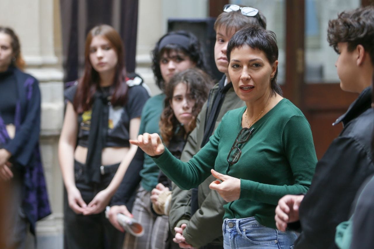 Mayra Mendoza, acompañó el encuentro de Centros de Estudiantes en la Casa de las Culturas