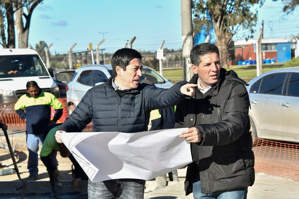Leo Nardini visitó el avance de una nueva obra en el Área de Promoción El Triángulo