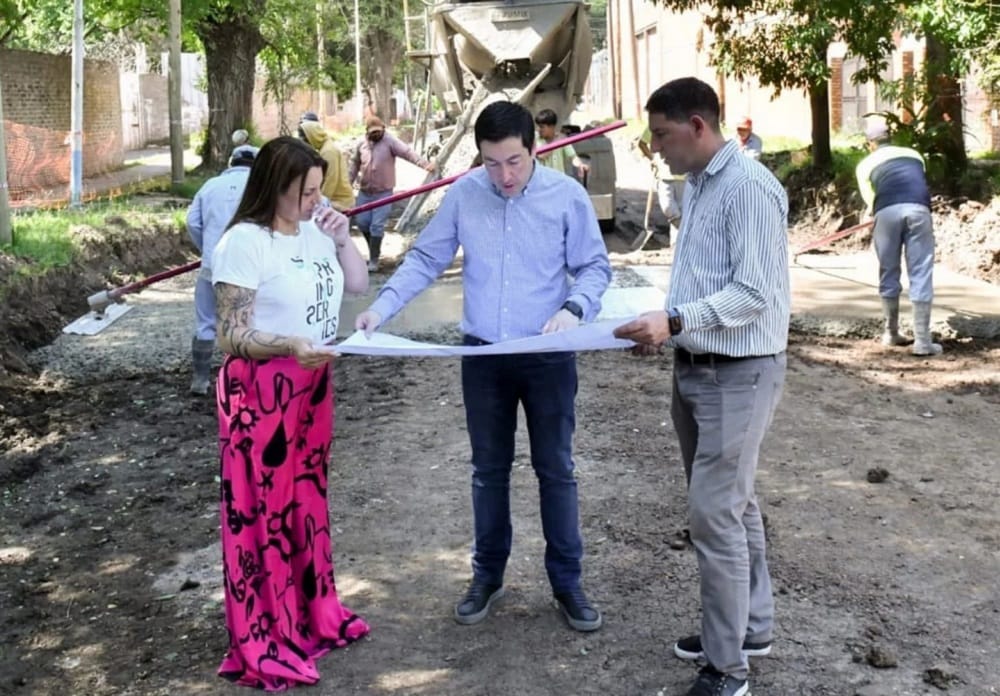 Nardini inició otra obra con inversión municipal