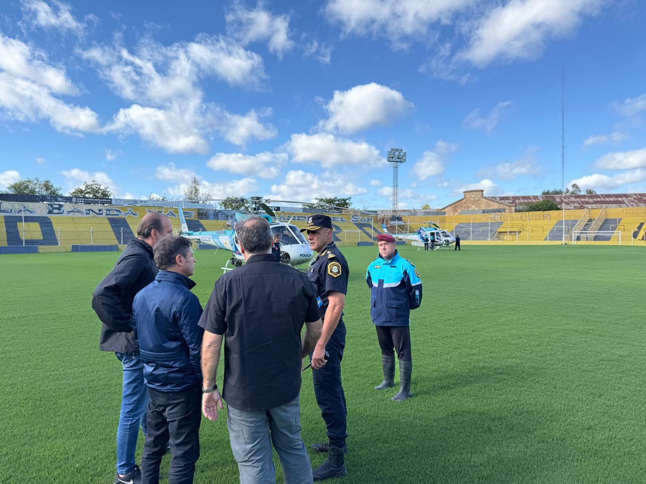 Kicillof recorrió las zonas afectadas tras el temporal